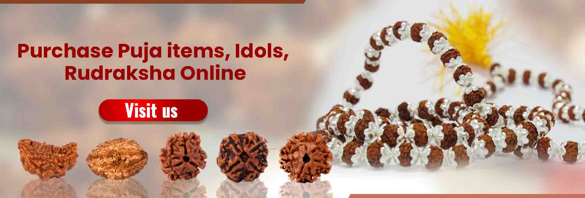 Purchase Puja Item Rudraksha, idols, online on bhagwanbhajan
