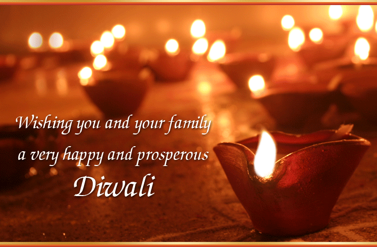 New Happy Diwali Greeting Card Candles Wishes Awesome HD Wallpapers