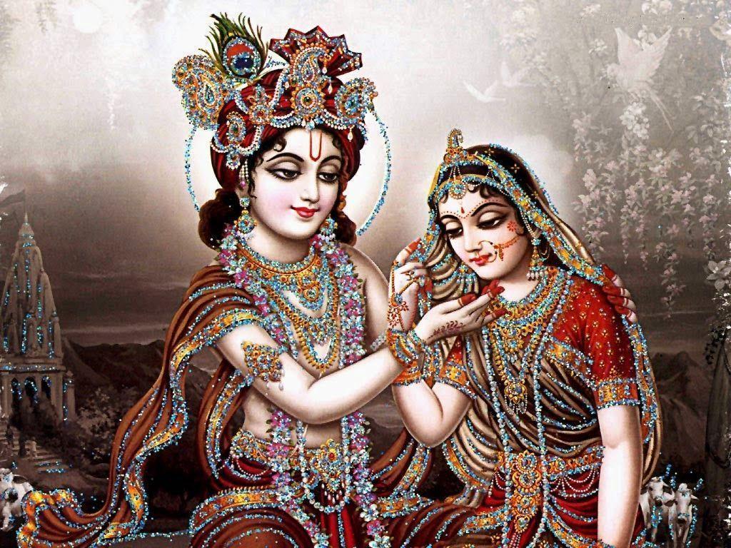 bhagwan shri krishna with maa radha