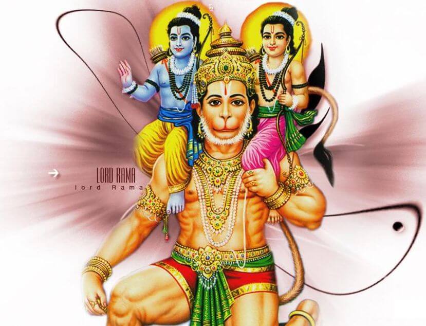 Hanuman Images with Rama and Laxman