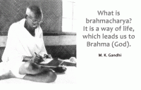 What is Brahmacharya according to hindu mythology ?